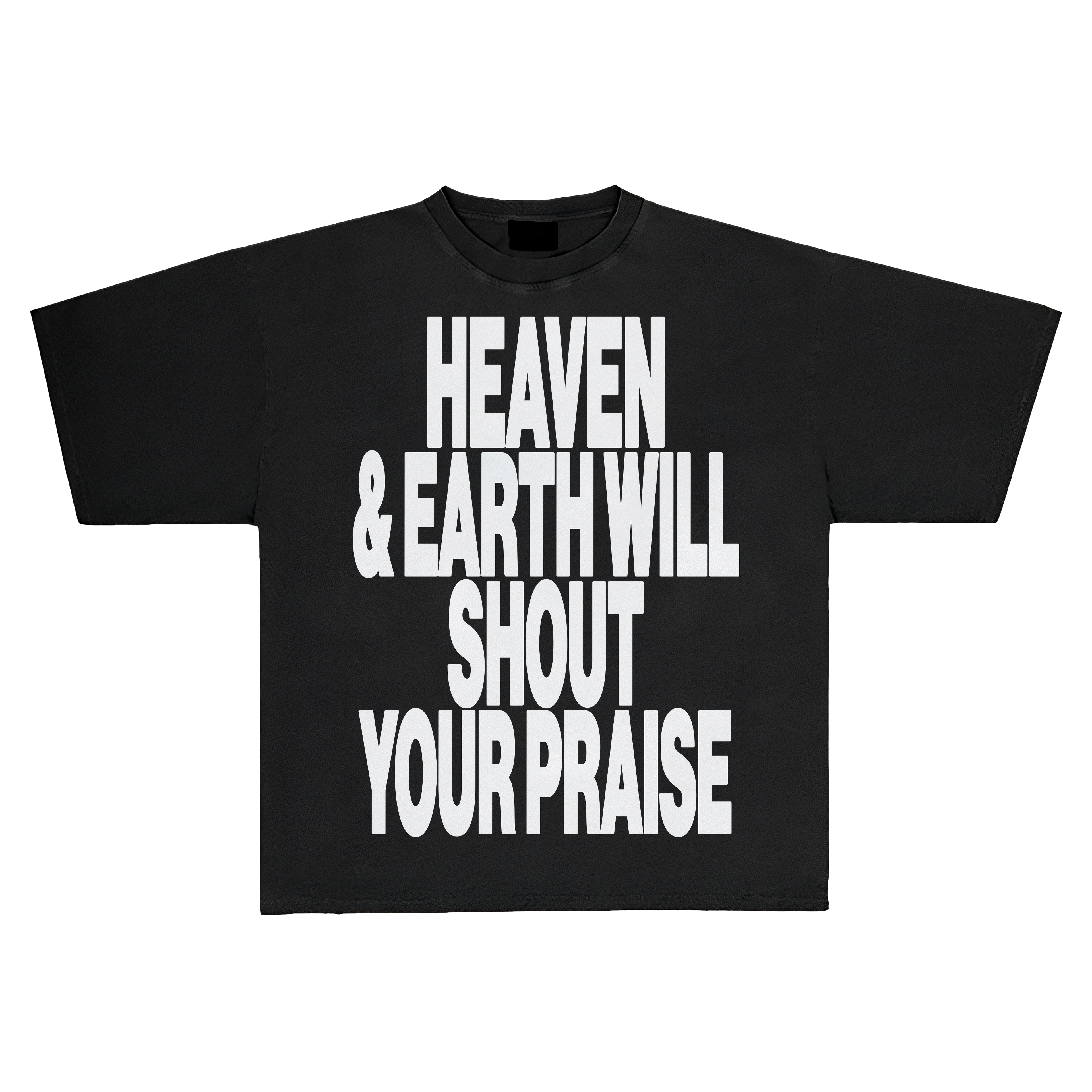 HEAVEN AND EARTH TEE BLACK
